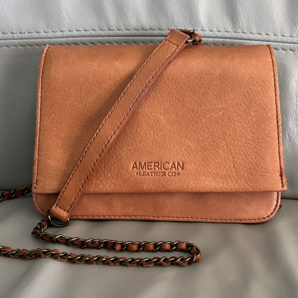 American Leather Co. Mini Tan Crossbody Bag